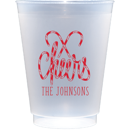 Personalized candy cane | Frosted Flex Cup