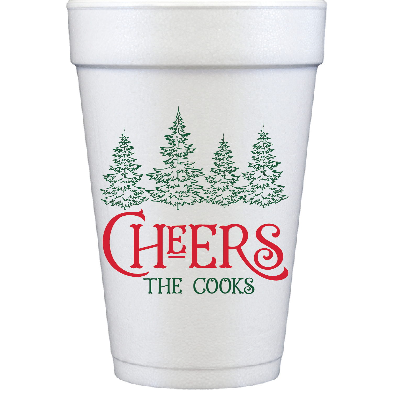 Personalized Christmas Tree | styrofoam cup