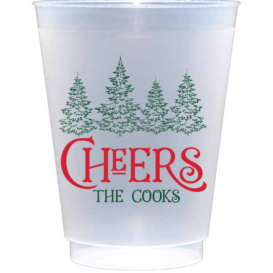 Personalized Christmas Tree Frosted Flex cup