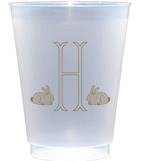 Personalized bunny initials | Frosted Flex Cup