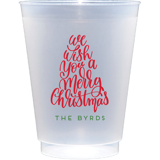 Personalized Christmas Frosted flex cup