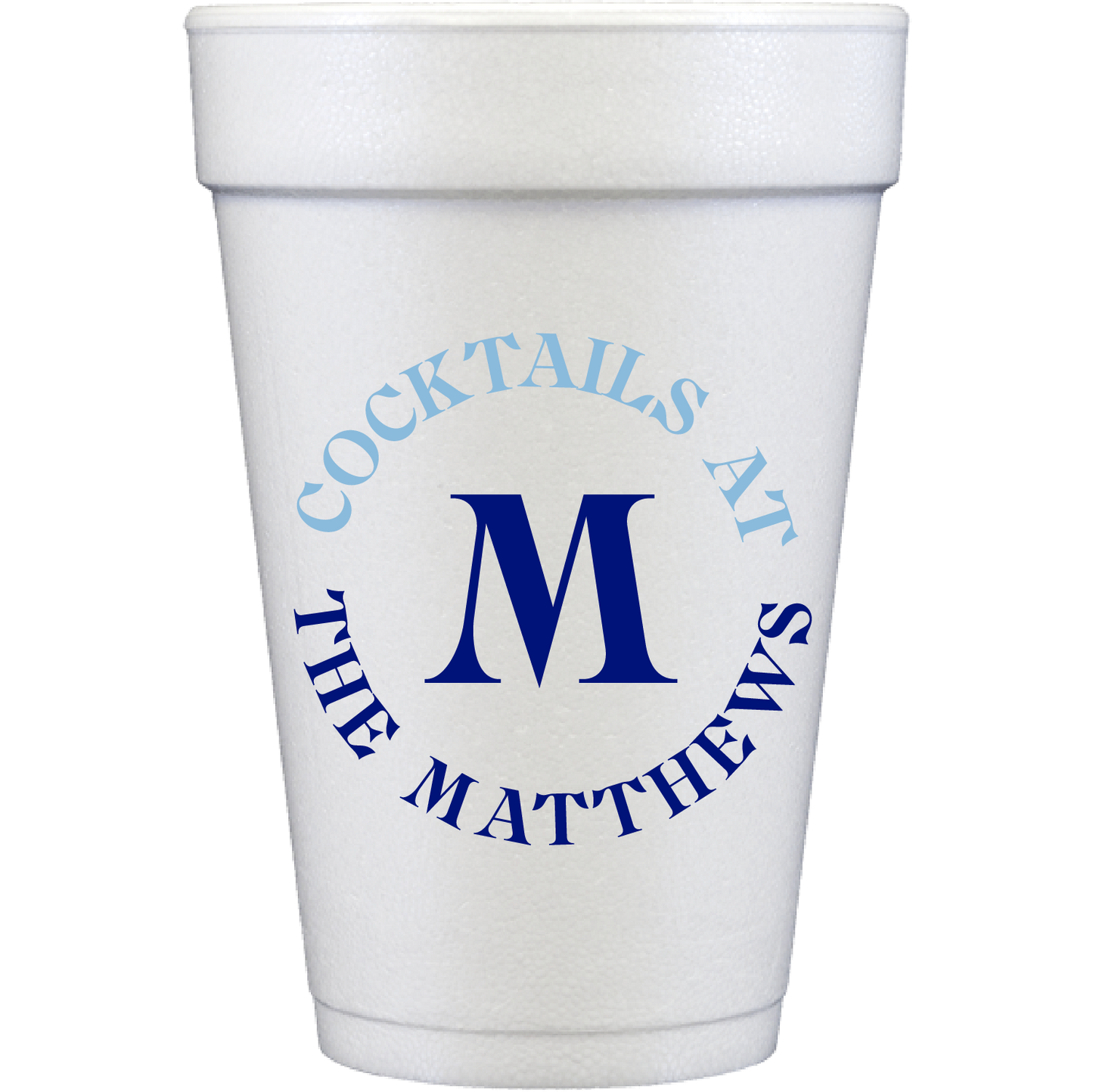 cocktail circle | styrofoam cups