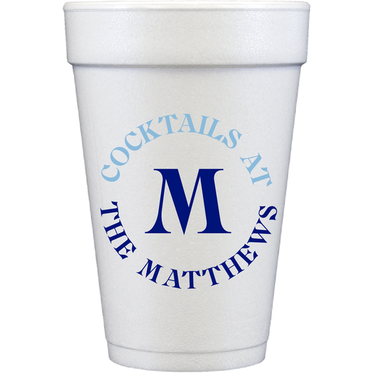 cocktail circle | styrofoam cups