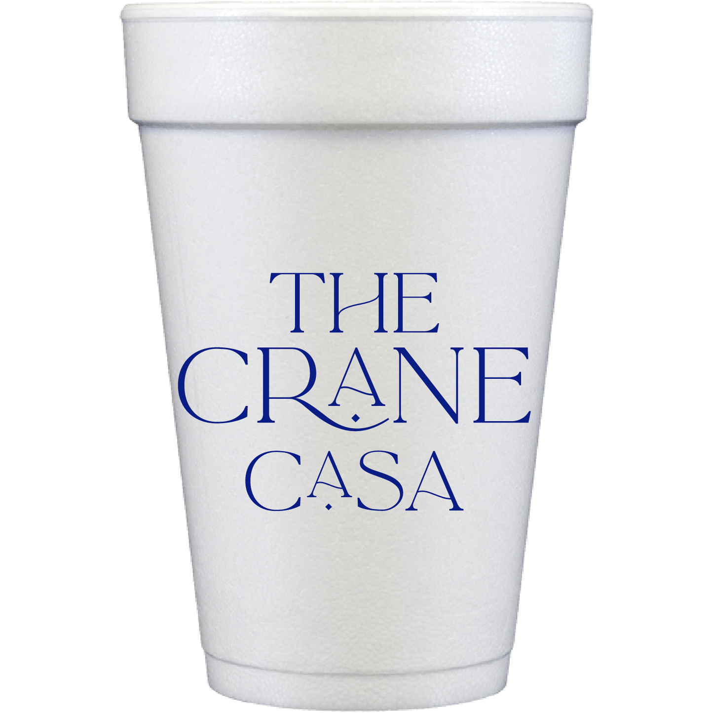 crane frame custom styrofoam cups