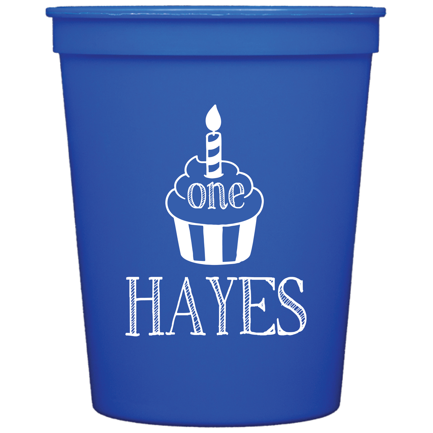 cupcake theme birthday party stadium cups