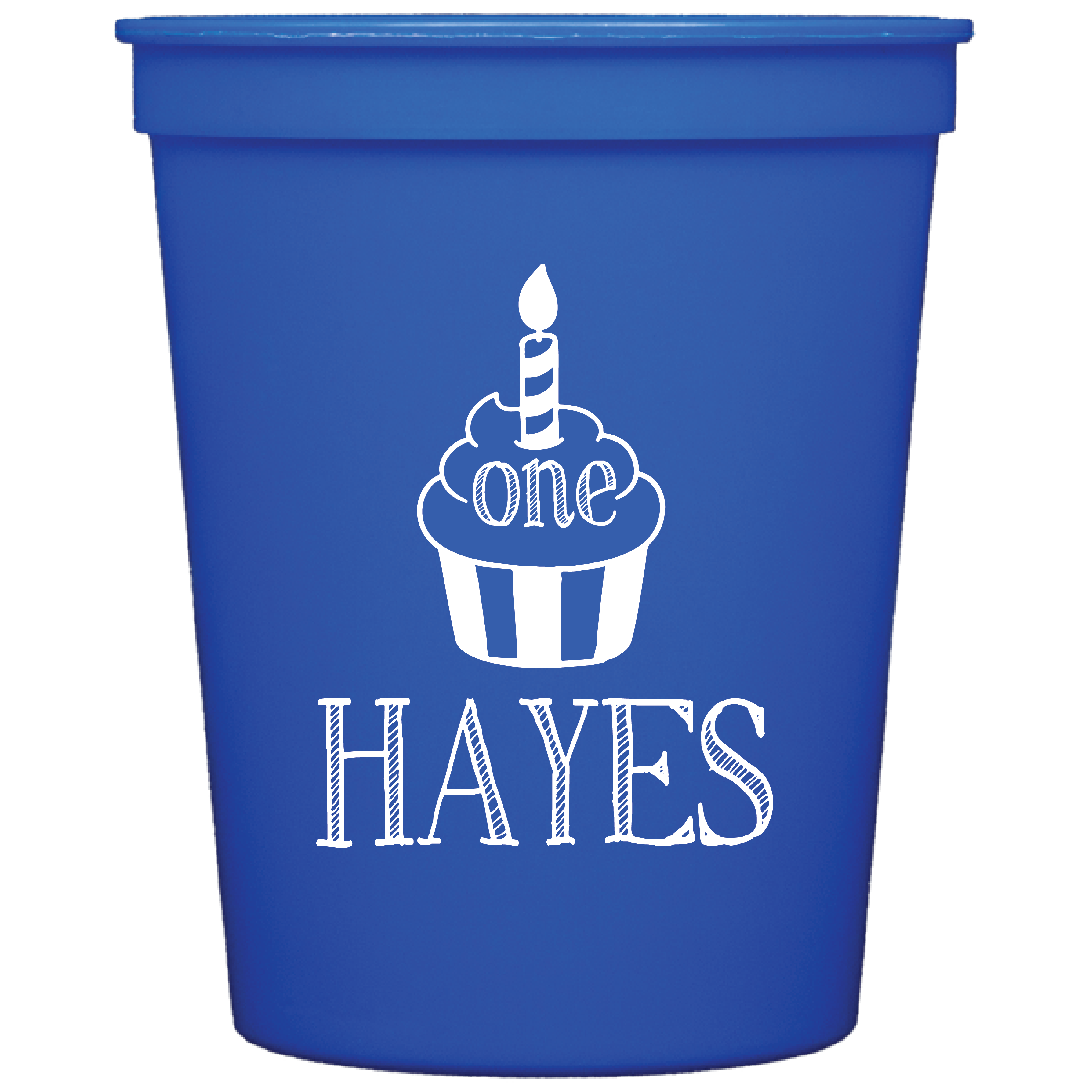 cupcake theme birthday party stadium cups