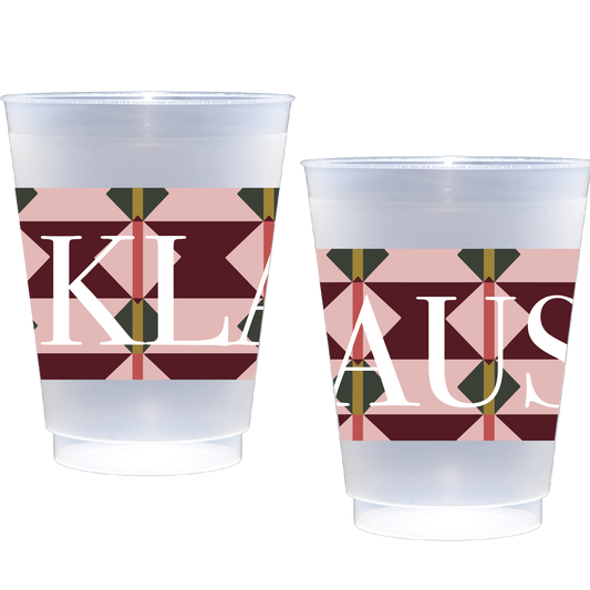 Personalized geometric design | Frosted Flex Cup