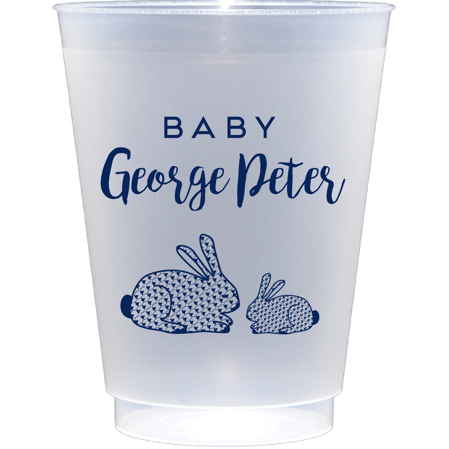 Persnalized herend bunnies | Frosted Flex Cup