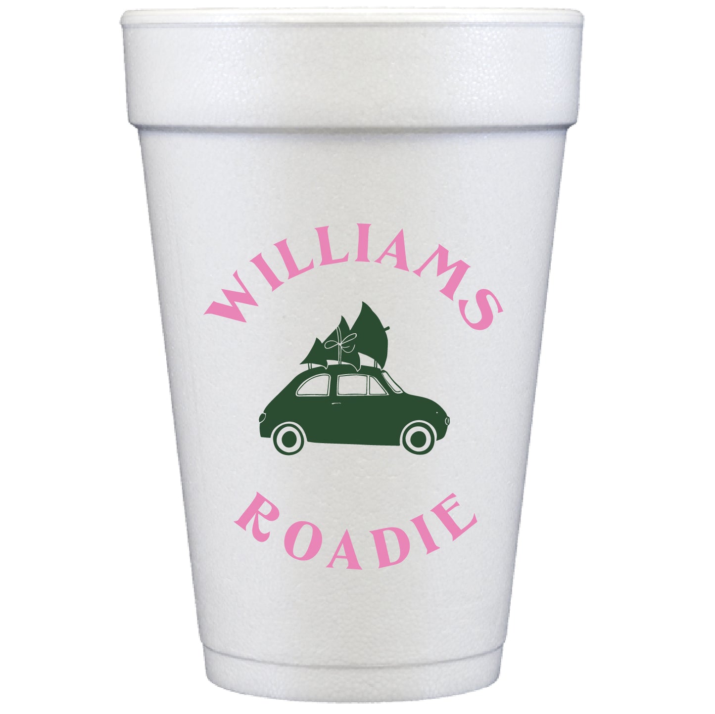 holiday roadie | styrofoam cups