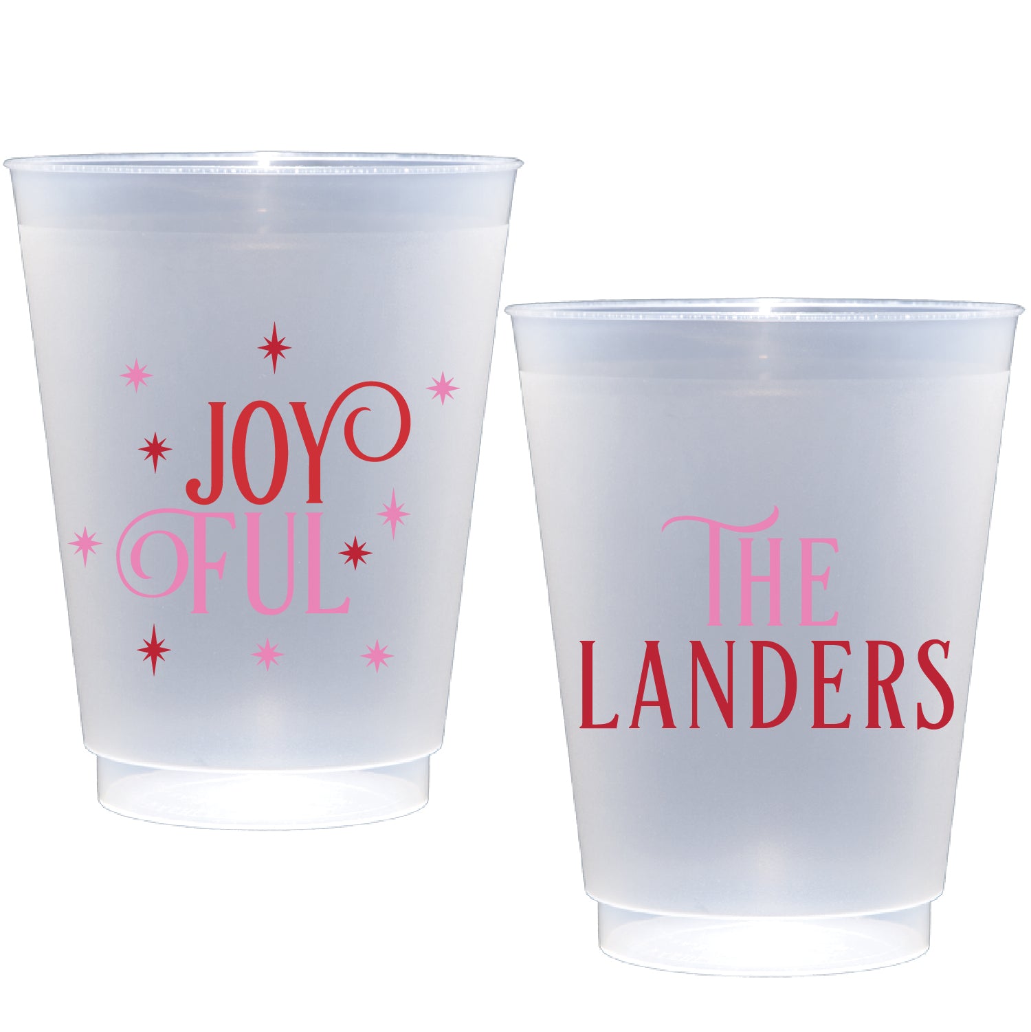 Personalized joyful holiday  | Frosted Flex Cup