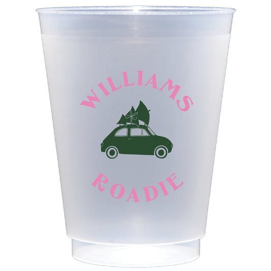 Personalized holiday roadie  | Frosted Flex Cup