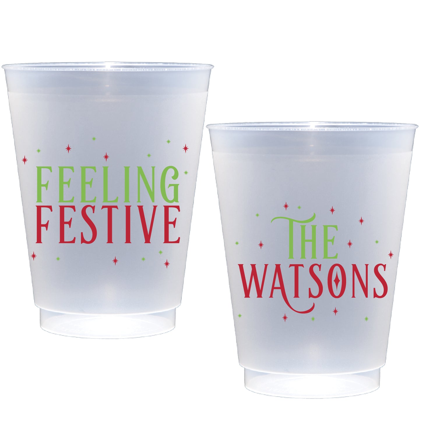 Personalized festive holiday  | Frosted Flex Cup