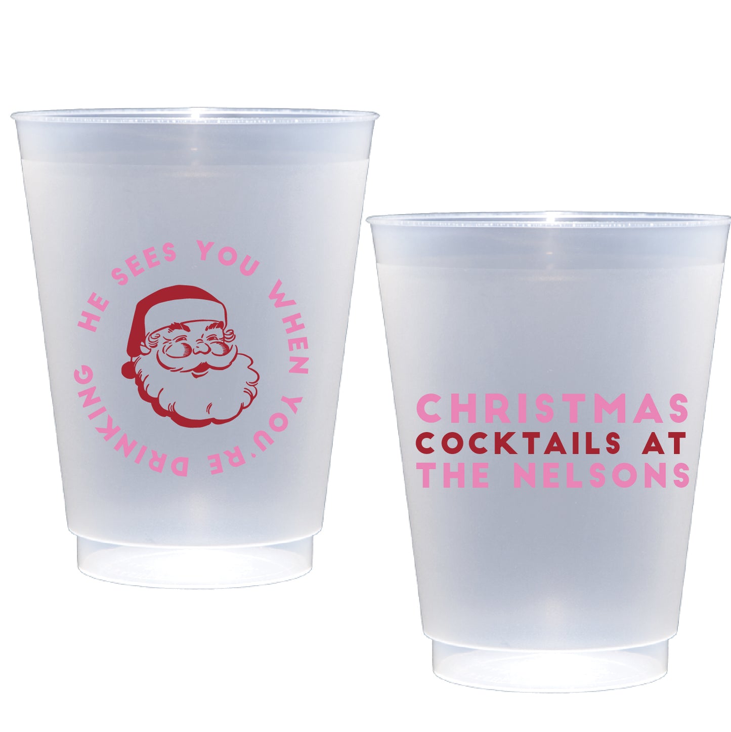 Personalized Christmas cocktails  | Frosted Flex Cup