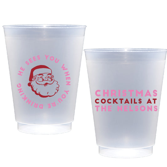 Personalized Christmas cocktails  | Frosted Flex Cup