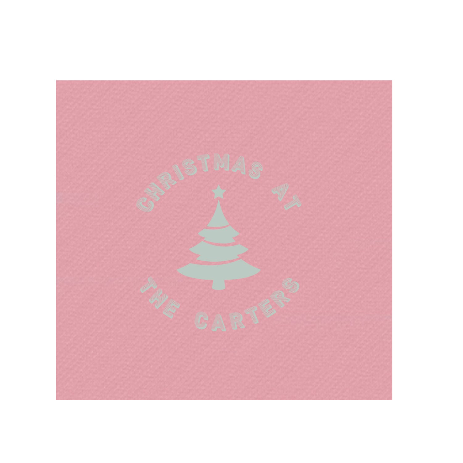Personalized Christmas Cocktail Napkin