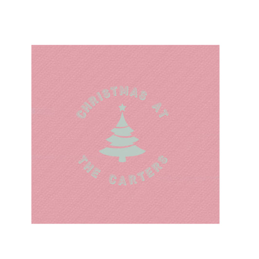 Personalized Christmas Cocktail Napkin