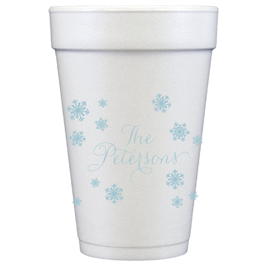 snowflakes | styrofoam cups