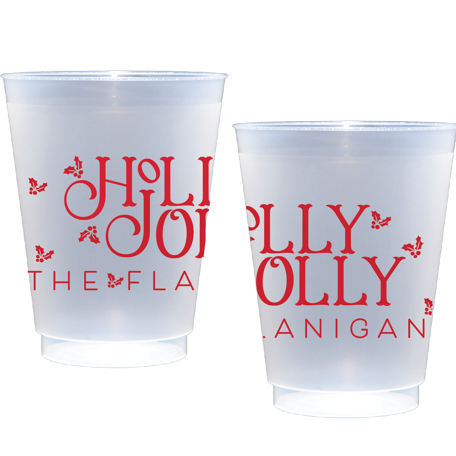 holly jolly | shatterproof frosted flex