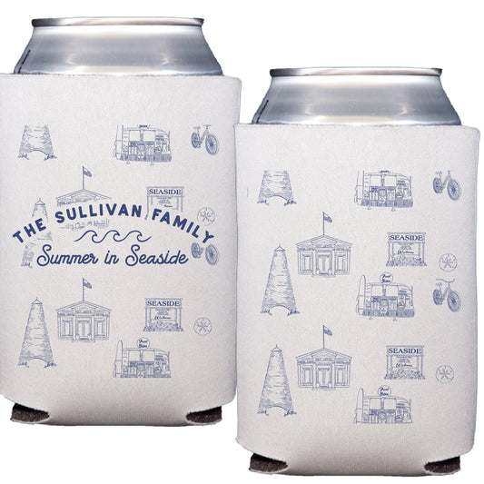 seaside icons | can cooler
