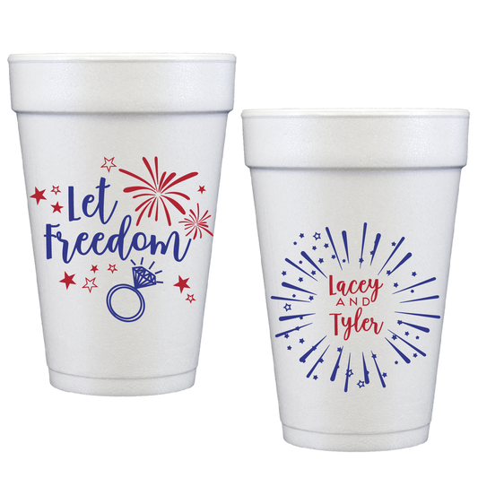let freedom ring | styrofoam cups