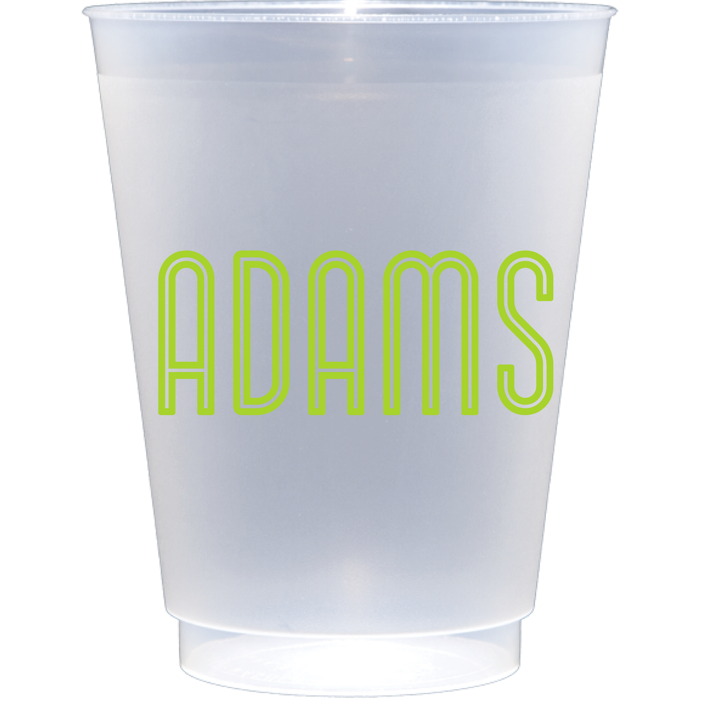 Personalized double line name | Frosted Flex Cup