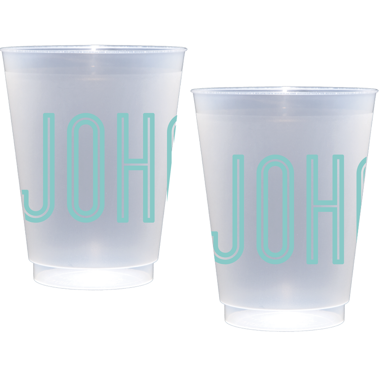 Personalized double line name | Frosted Flex Cup