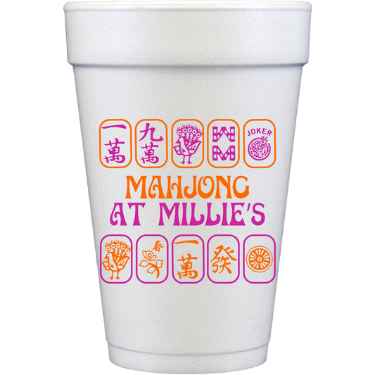 mahj | styrofoam cups
