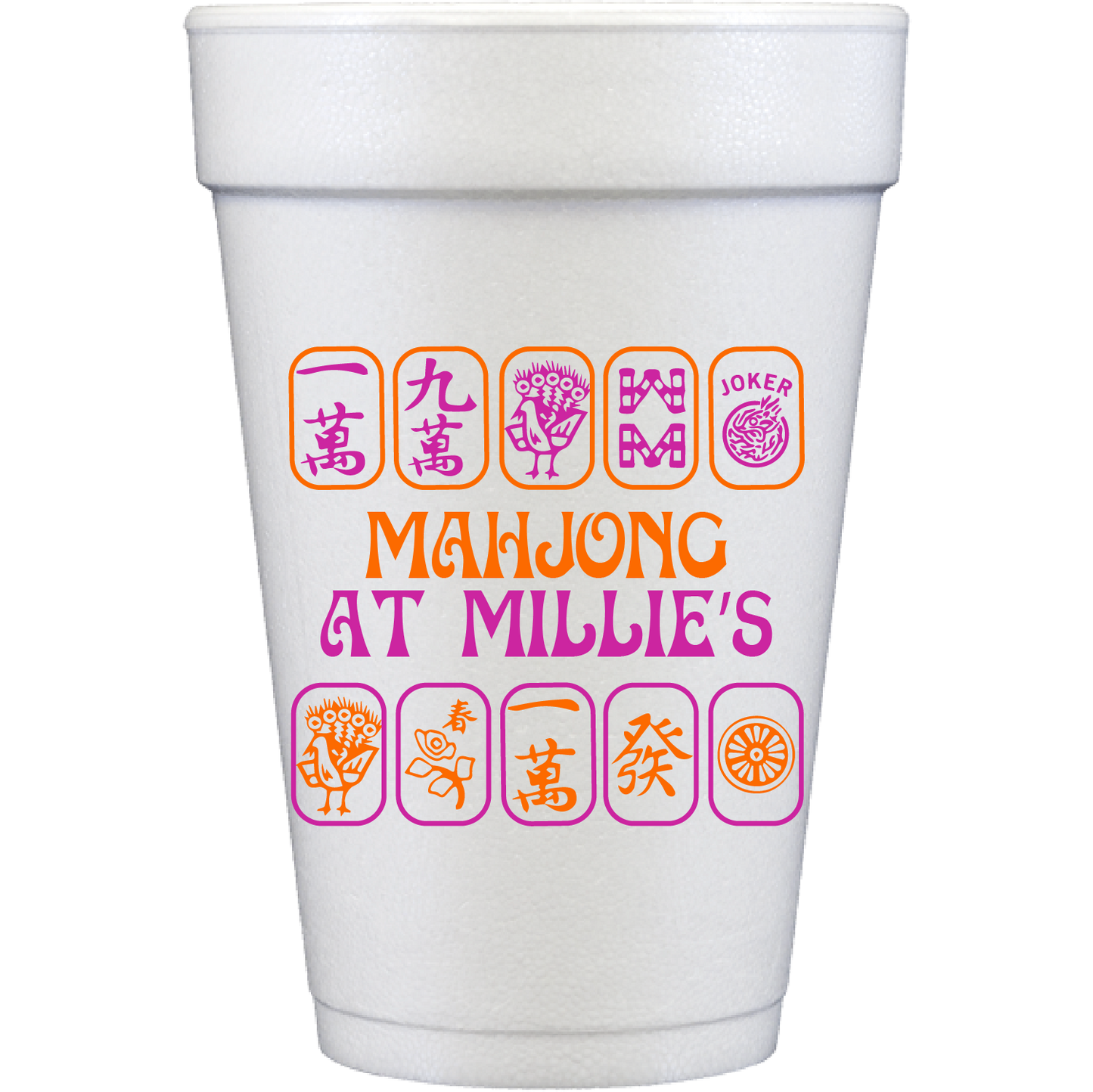 mahj | styrofoam cups