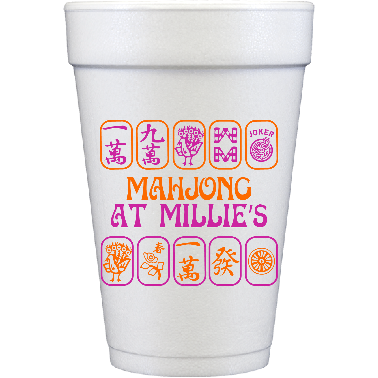 mahj | styrofoam cups