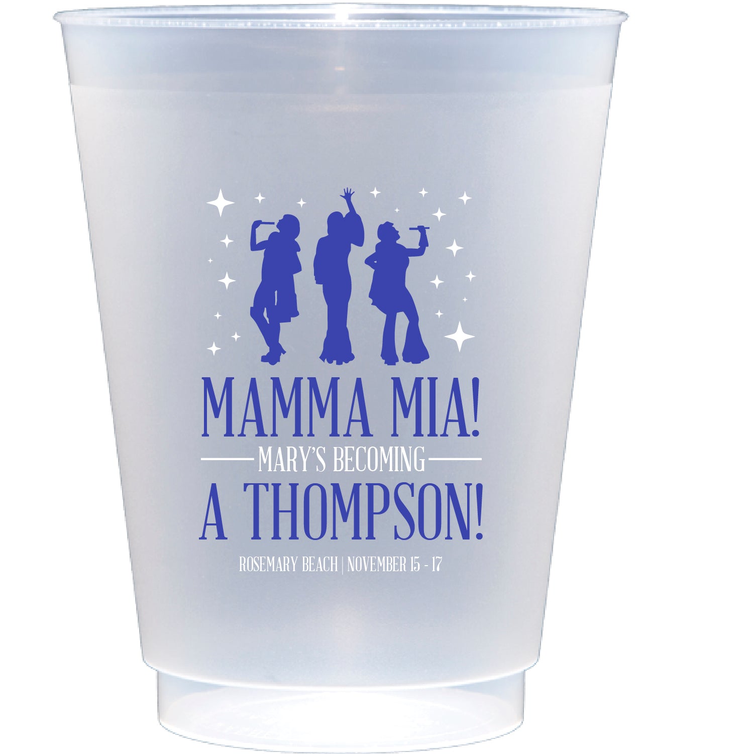 Personalized Mamma Mia | Frosted Flex Cup