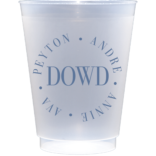 personalized name circle | Frosted Flex Cup