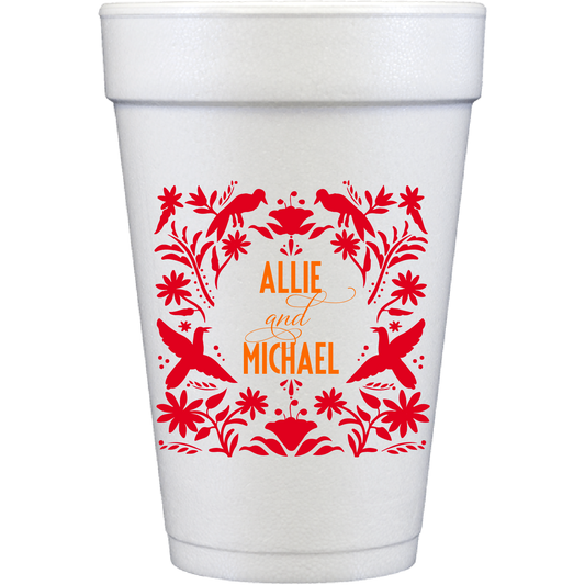 personalized otomi frame | styrofoam cup