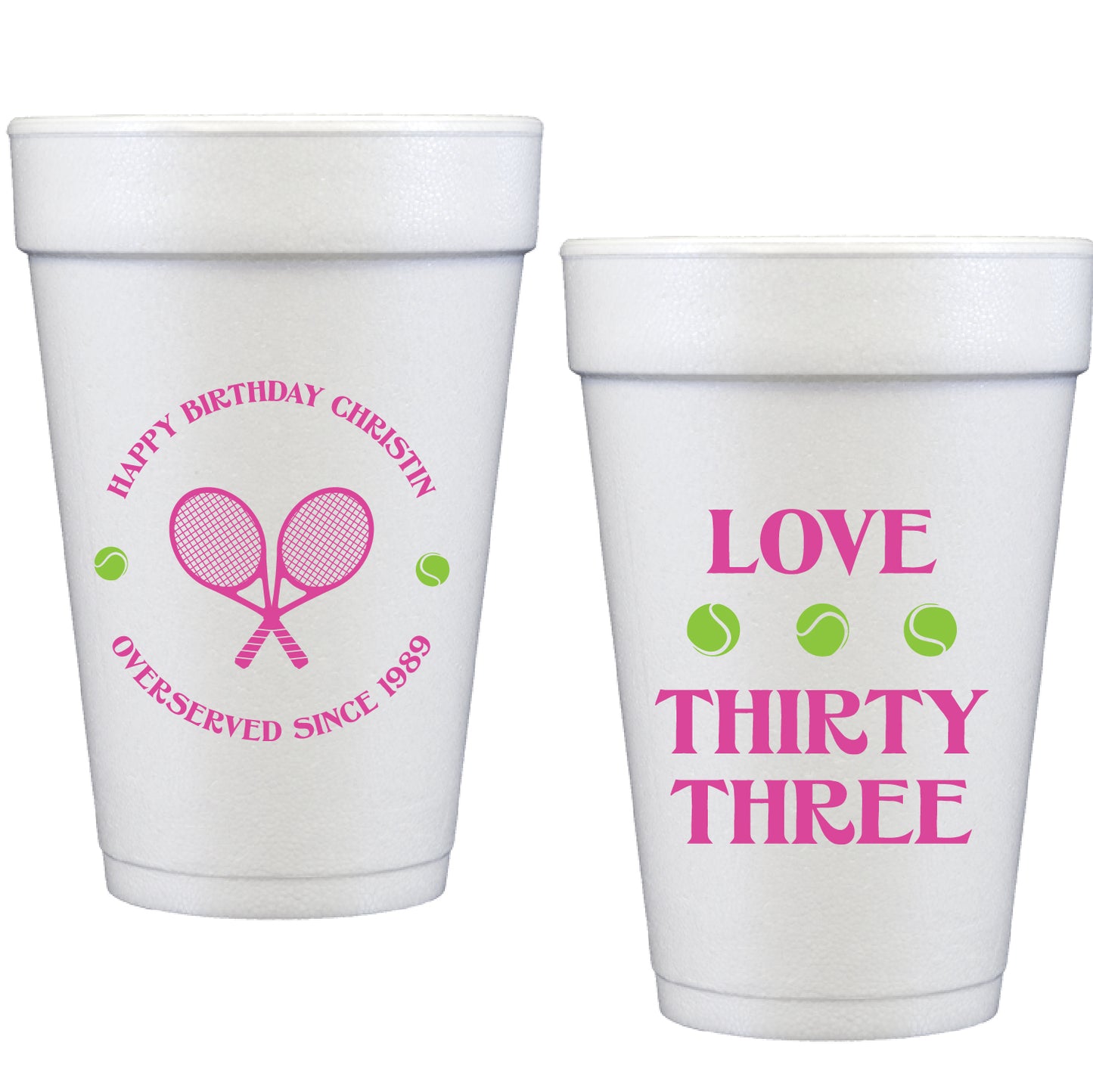 over served | styrofoam cups