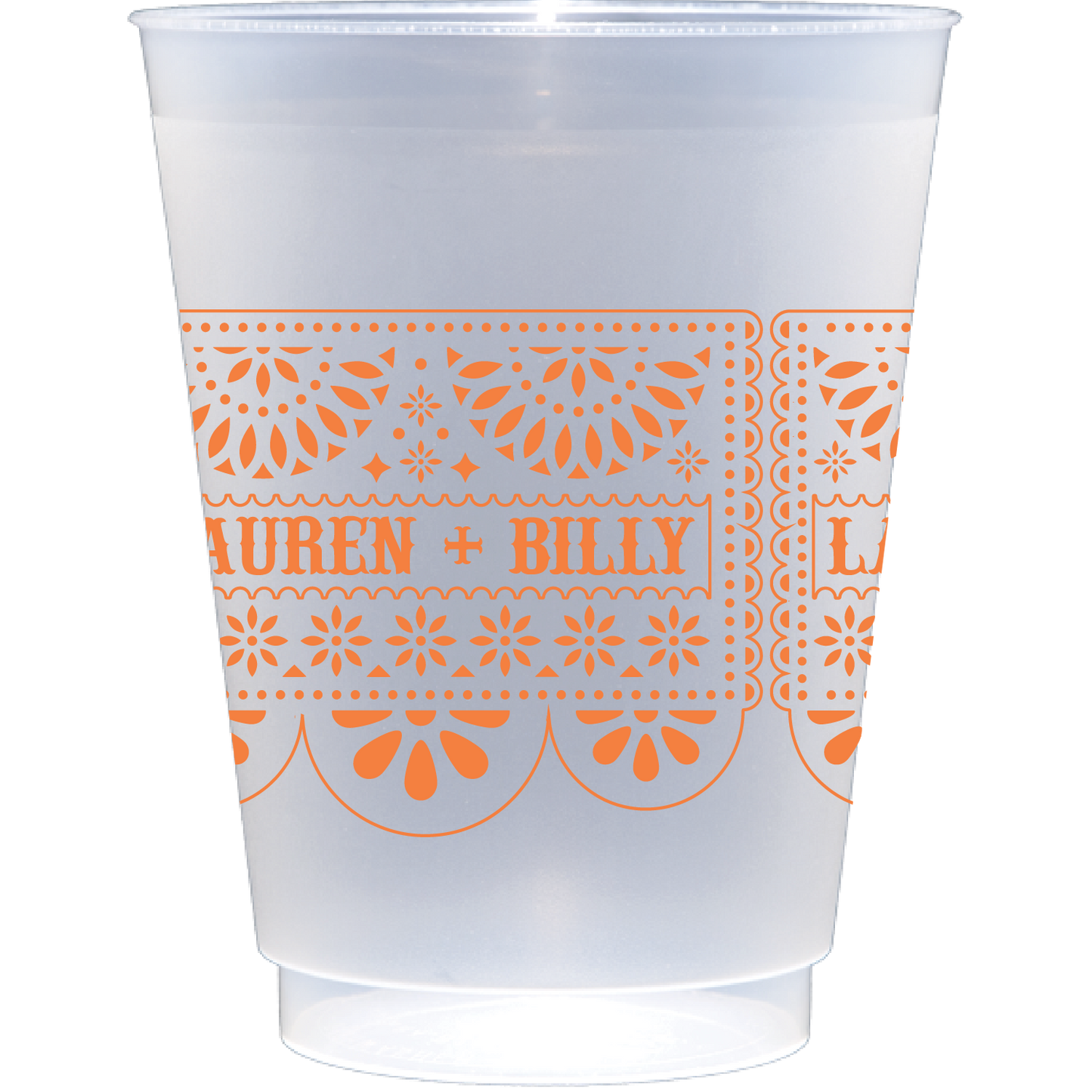 Personalized fiesta flag | Frosted Flex Cup