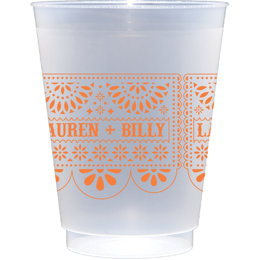 Personalized fiesta flag | Frosted Flex Cup