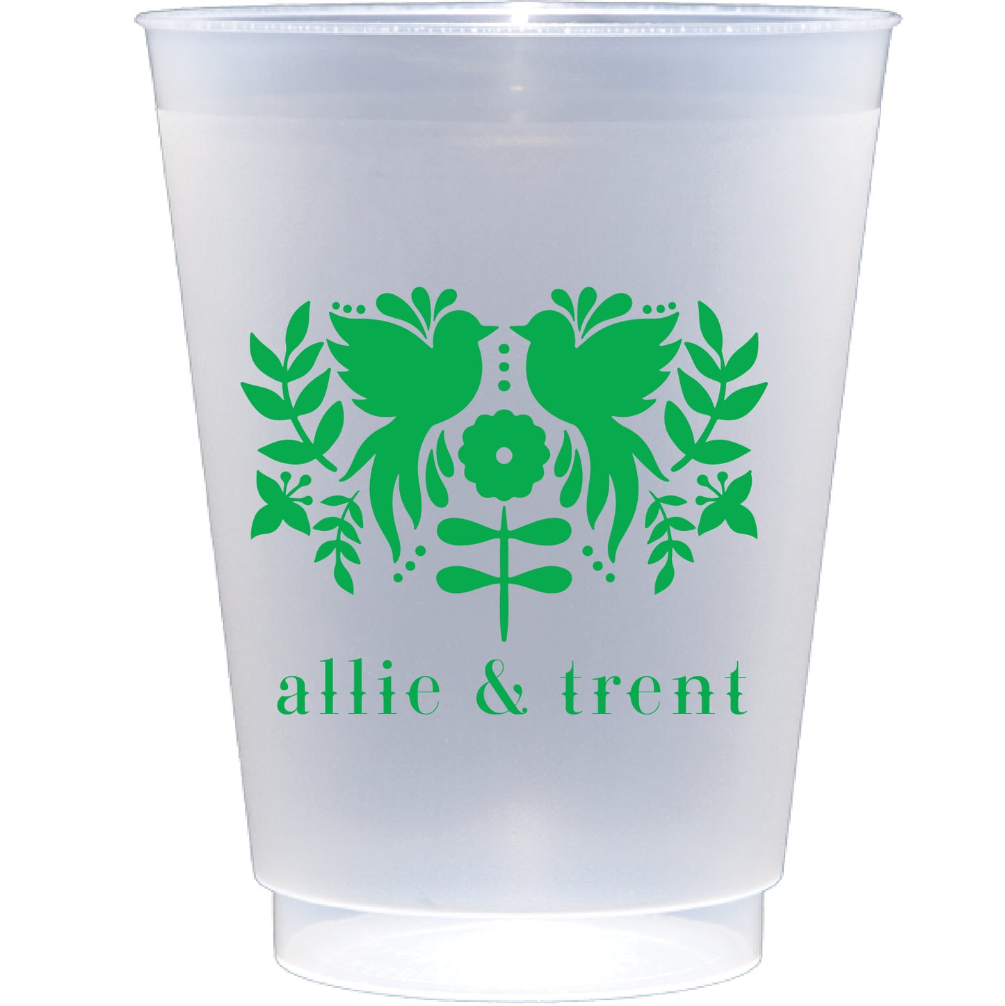 Personalized fiesta birds| Frosted Flex Cup