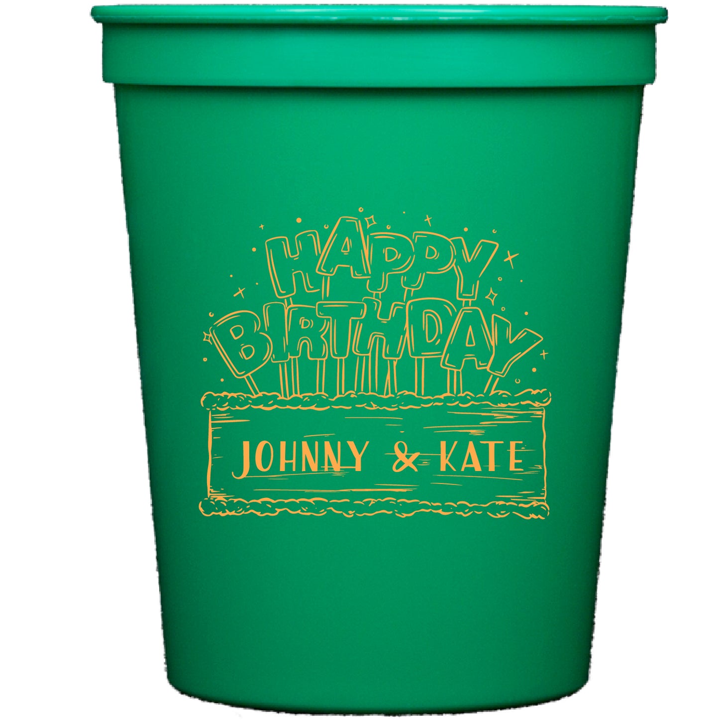 birthday cake | stadium cups