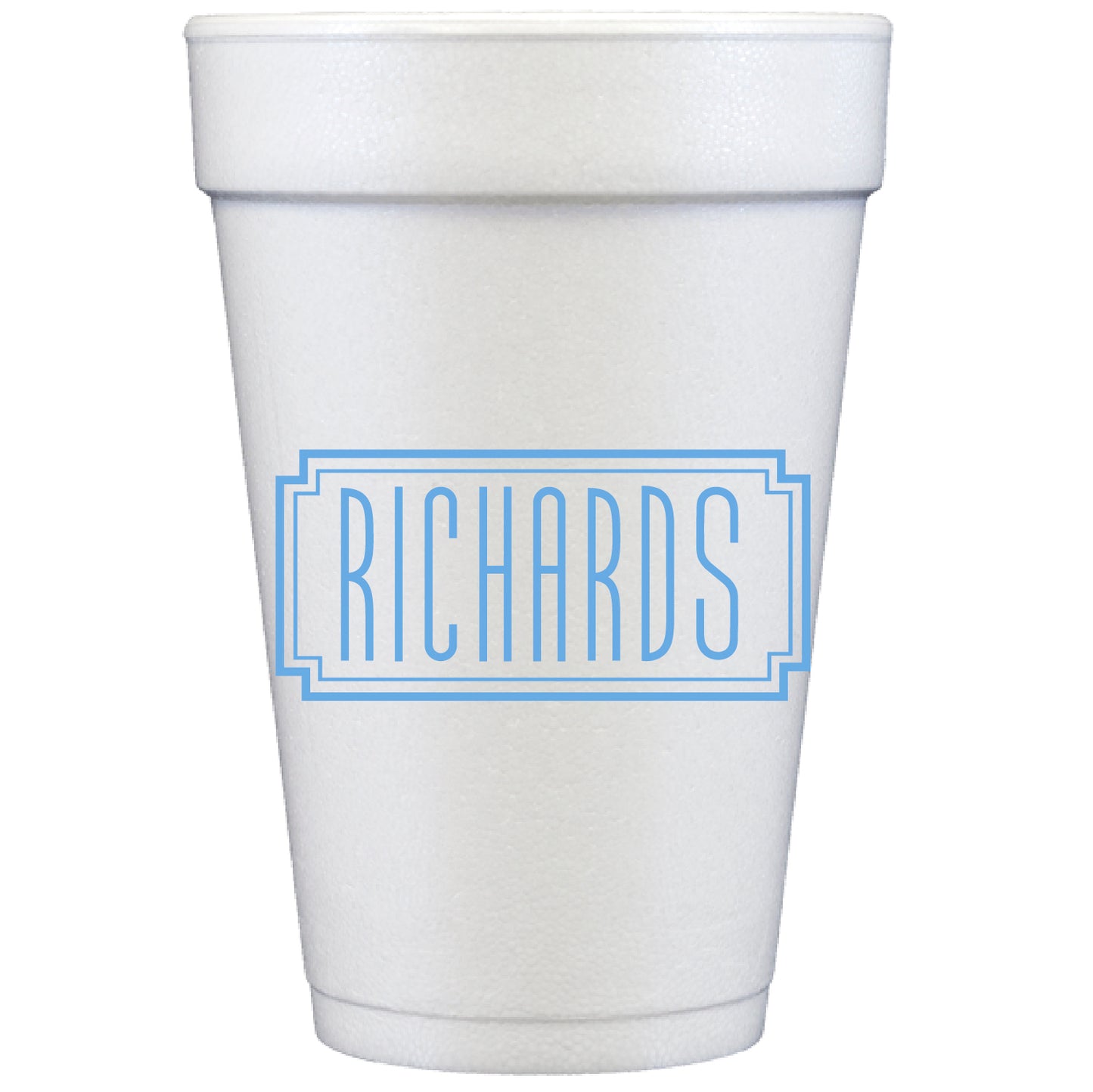 tall frame | styrofoam cups