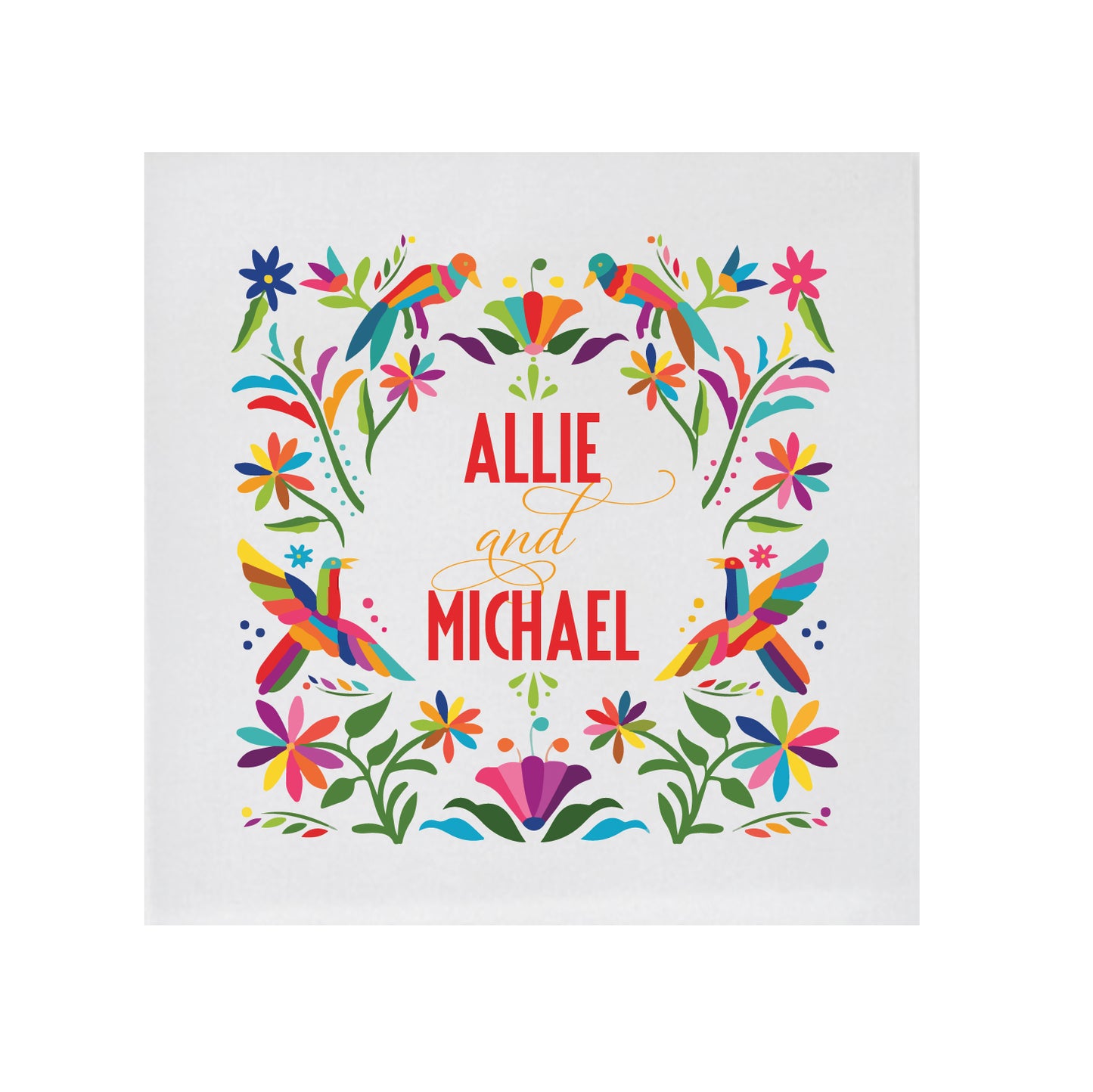 colorful otomi | beverage napkins | 3ply or linen | digital