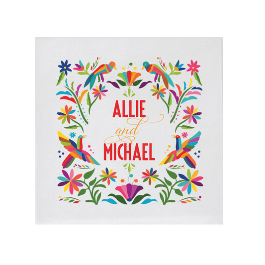 colorful otomi | beverage napkins | 3ply or linen | digital