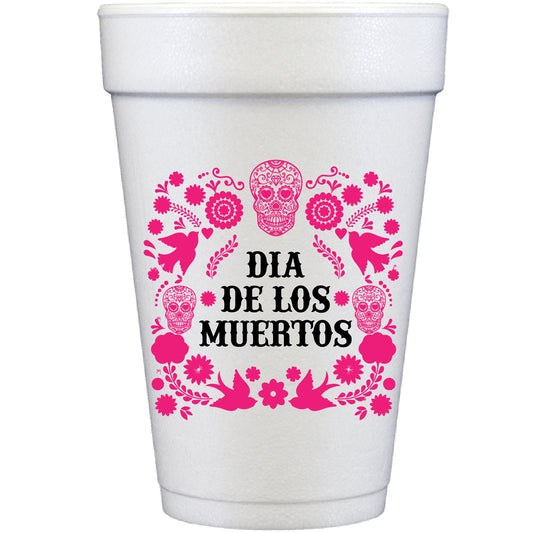 Dia de los muertos frosted flex cups