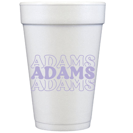 retro stacked | styrofoam cups