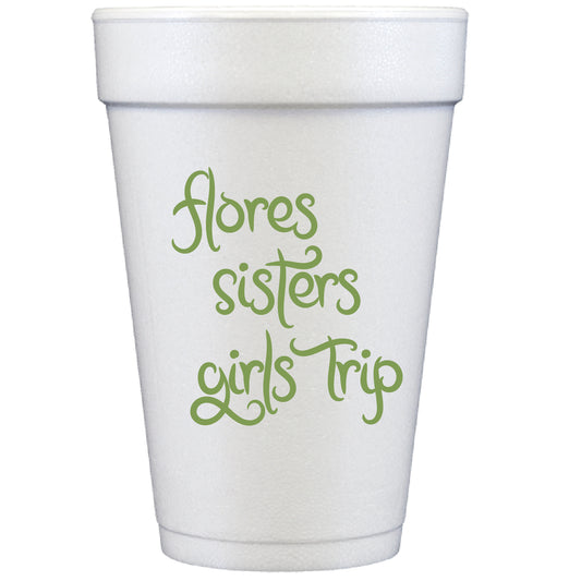 girly swirl | styrofoam cups