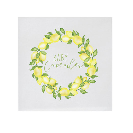 lemons | beverage napkins | 3ply or linen | digital