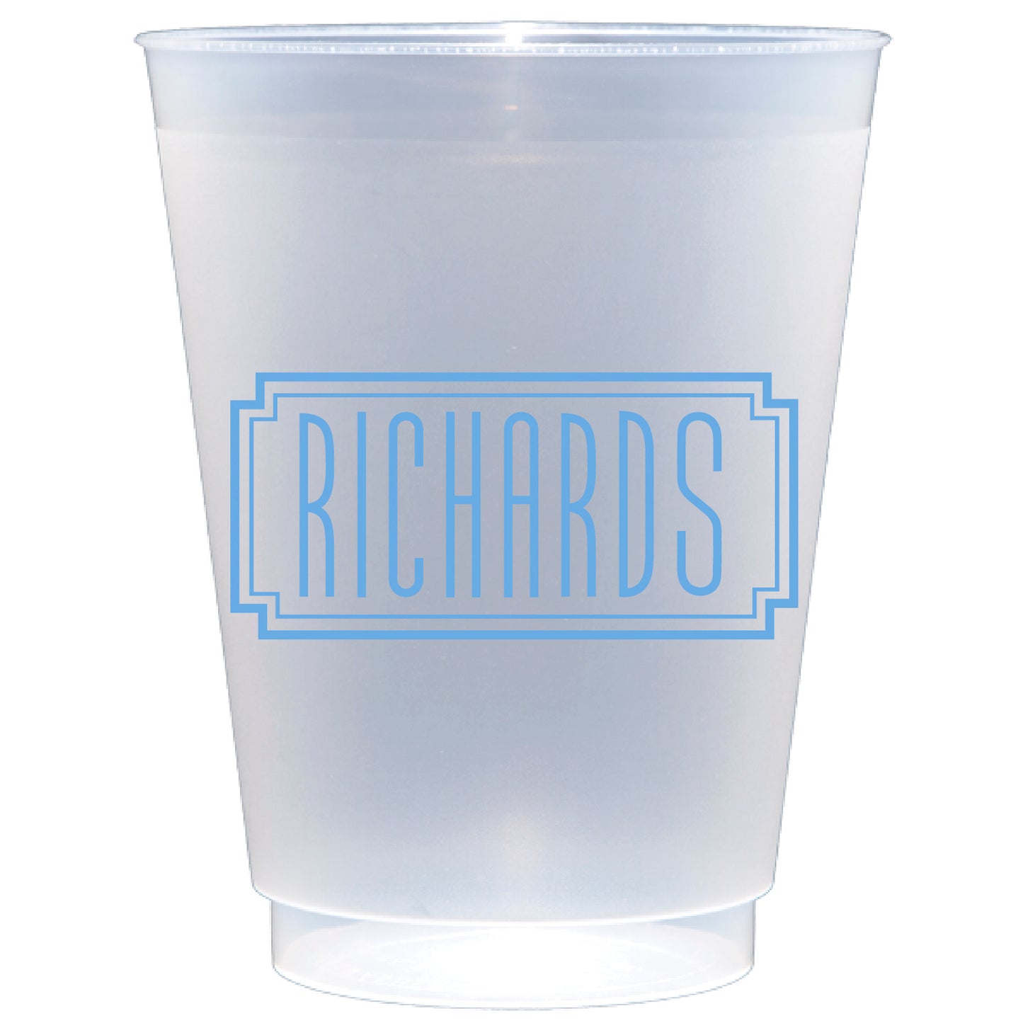 Personalized tall frame  | Frosted Flex Cup