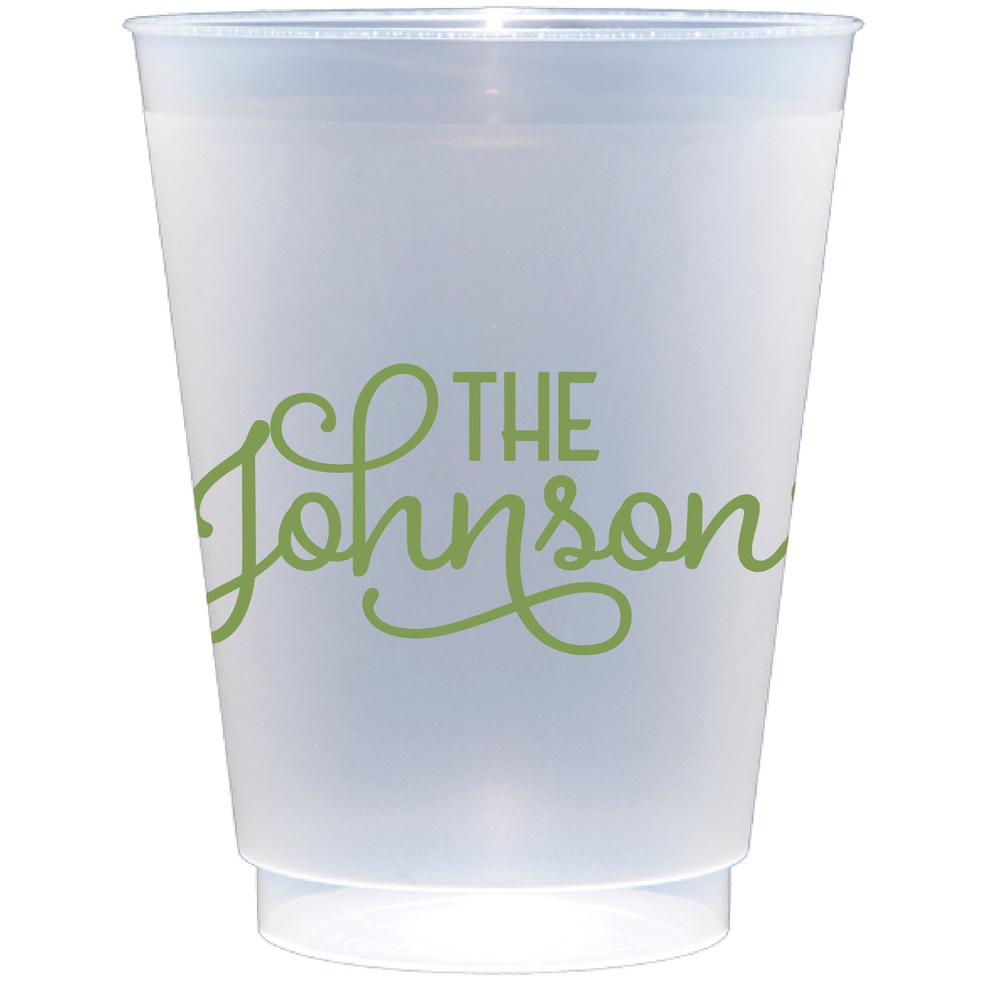 Personalized family name | Frosted flex cup