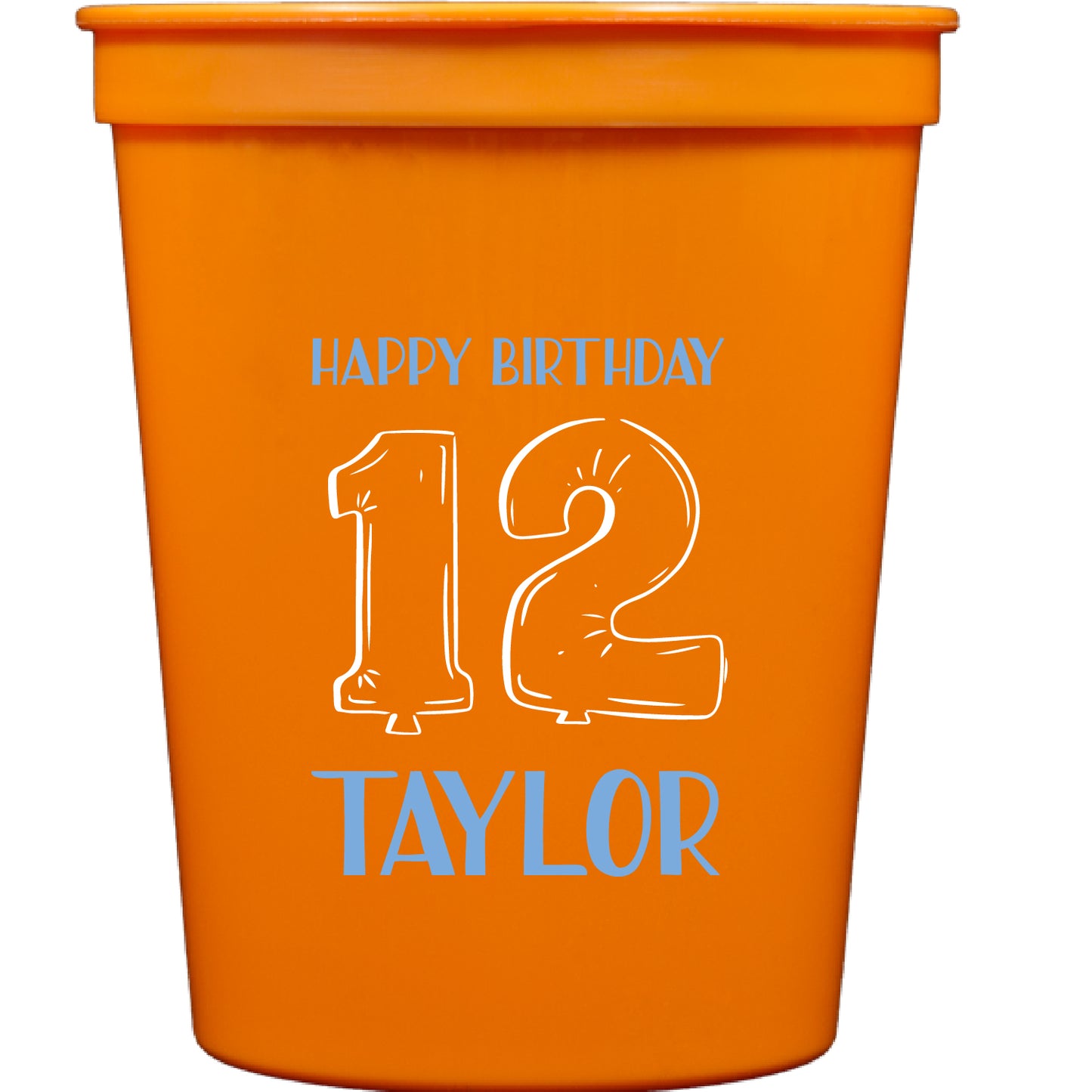 balloon numbers | stadium cups
