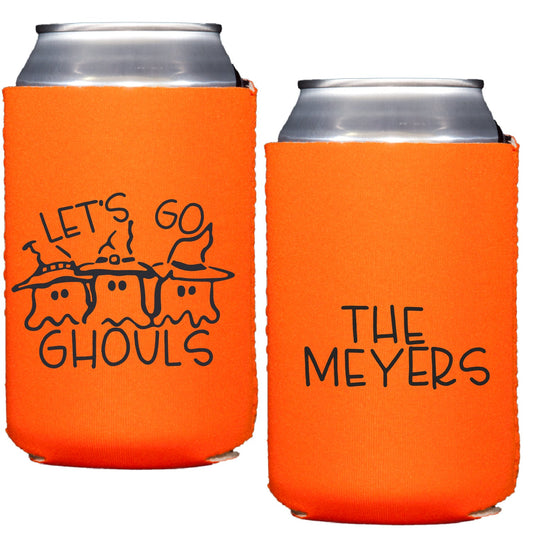 Halloween girl ghost can coolers