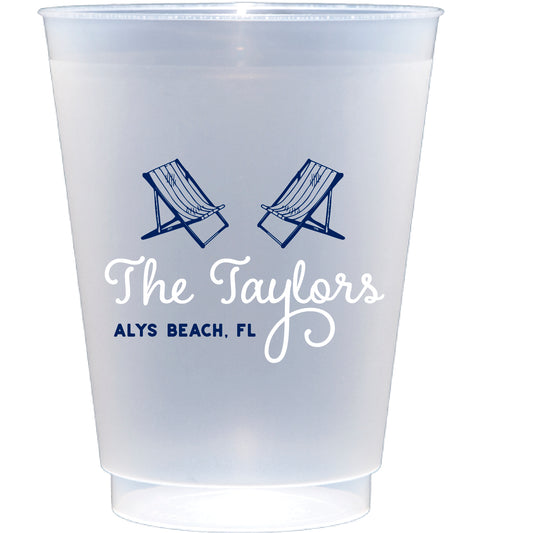 Personalized beach chairs | Frosted Flex Cup