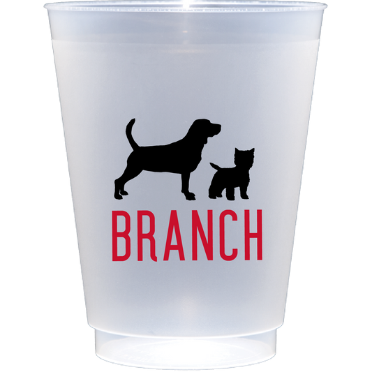 Personalized dog silhouette | Frosted Flex Cup